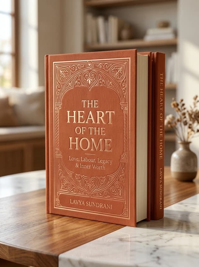 The Heart of the Home — 3D Hardcover Book Preview by Lavya Sundrani